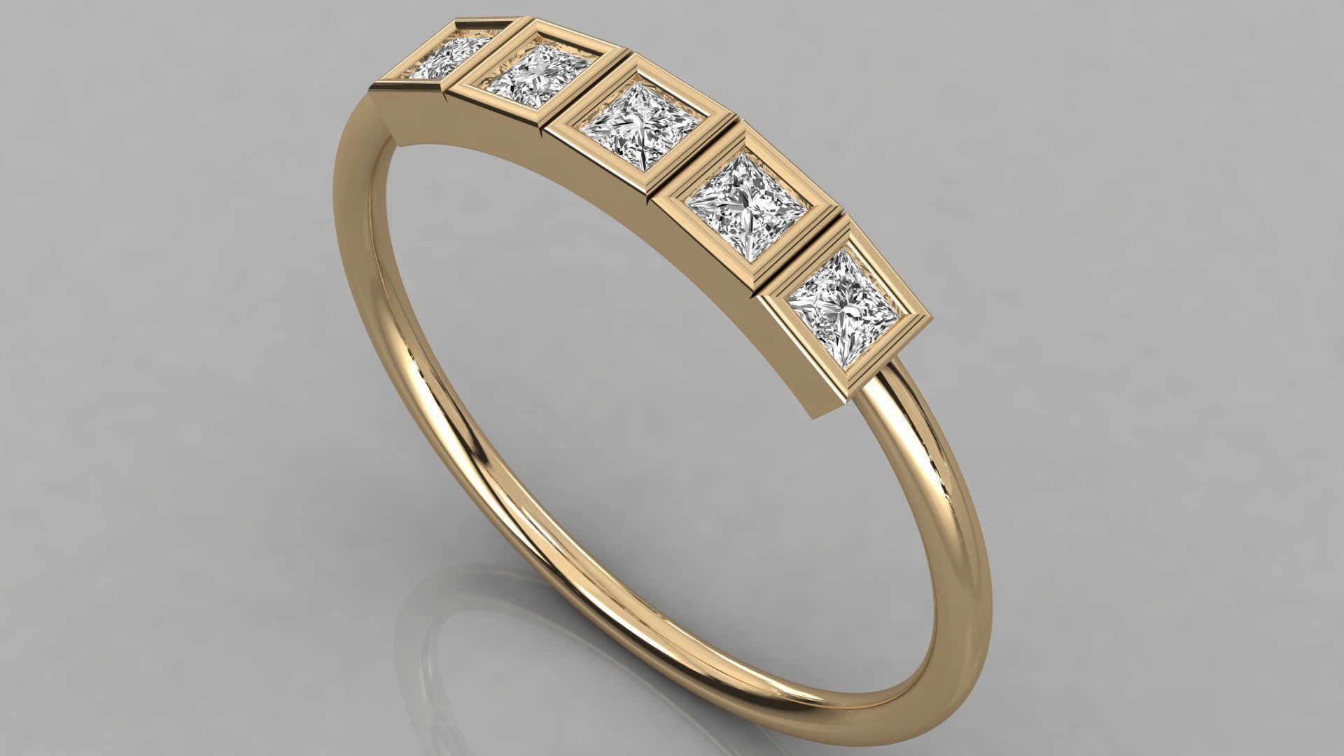 Women ring 3dm stl render detail 3D print model_3