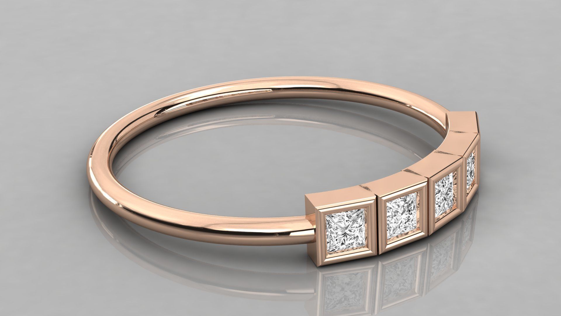 Women ring 3dm stl render detail 3D print model_4