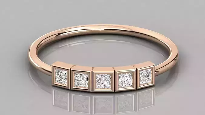 Women ring 3dm stl render detail