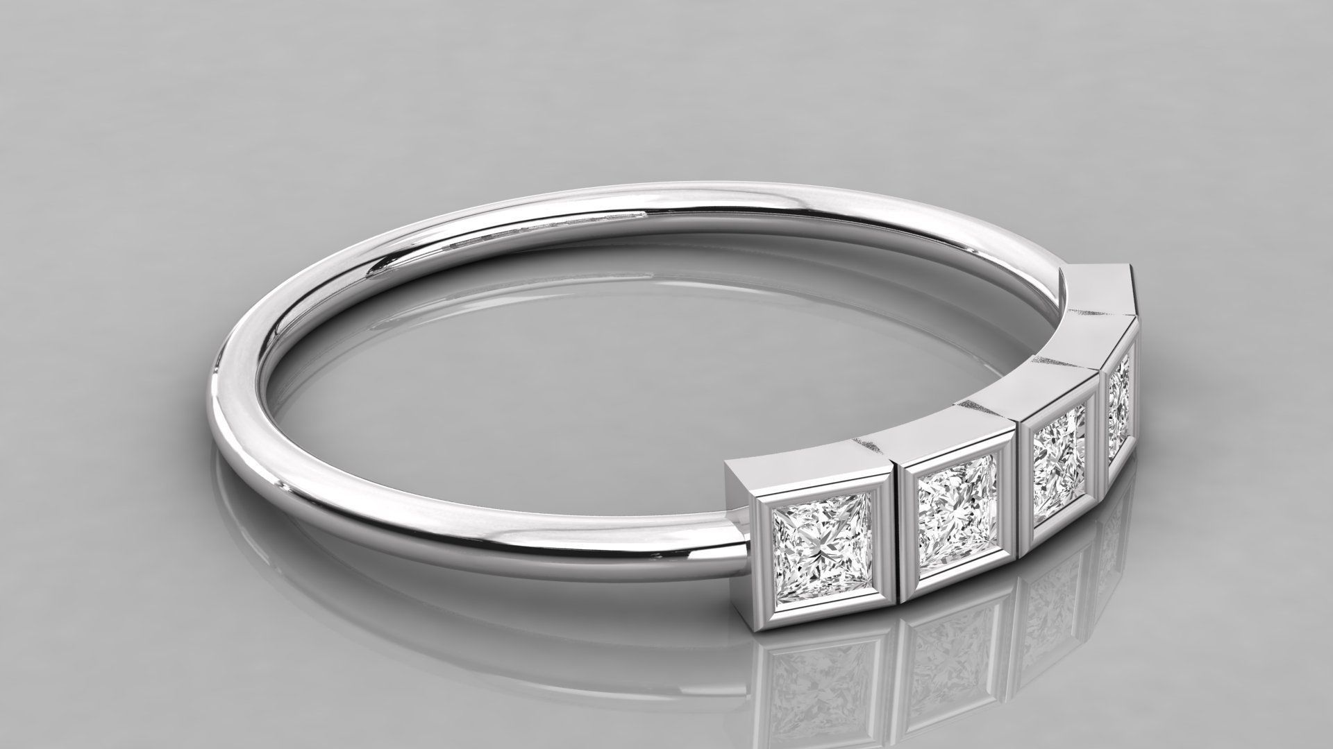 Women ring 3dm stl render detail 3D print model_5