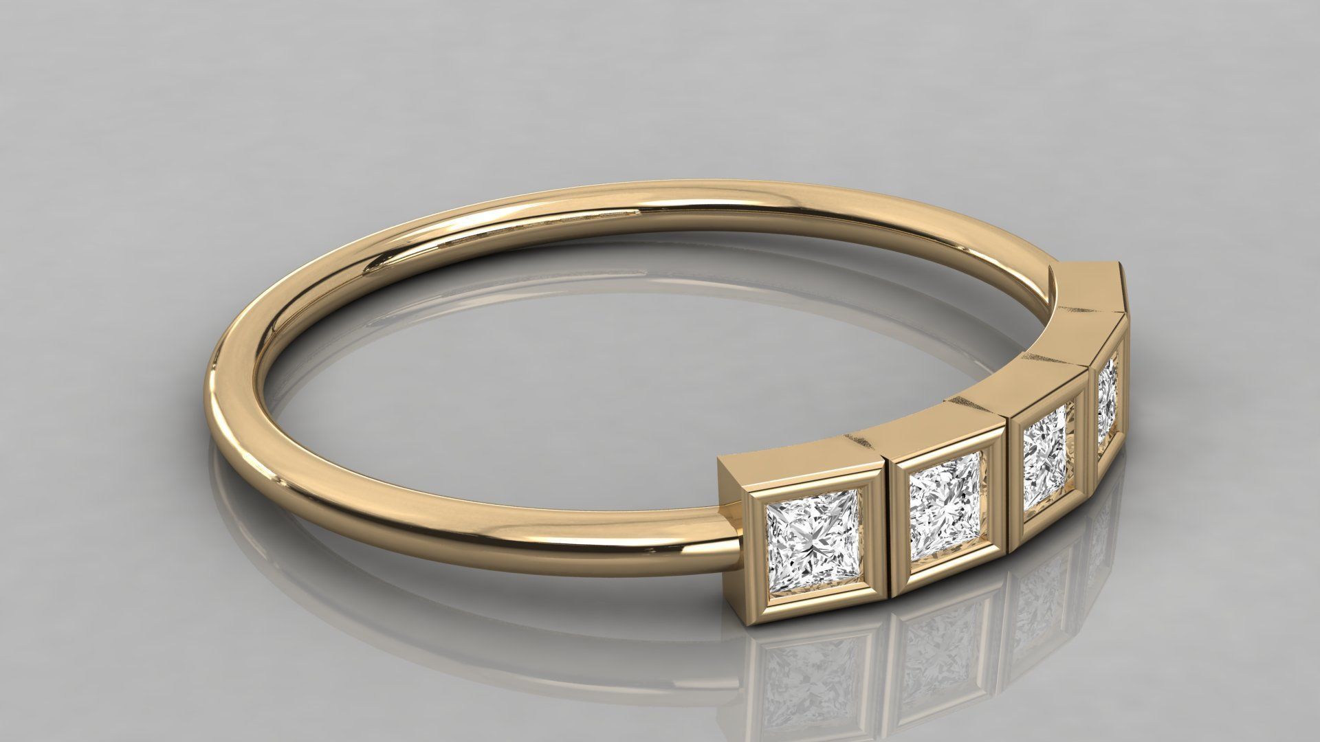 Women ring 3dm stl render detail 3D print model_6