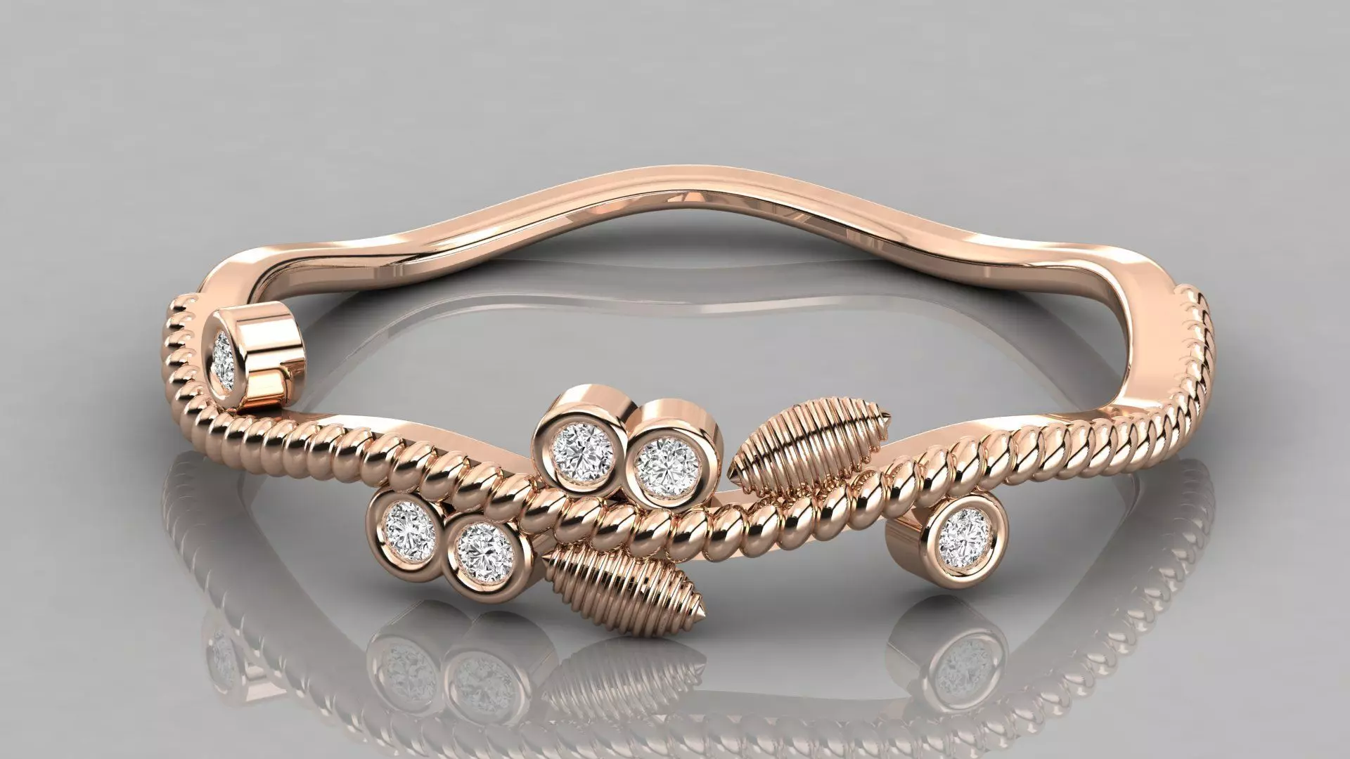 Women ring 3dm stl render detail 3D print model_0