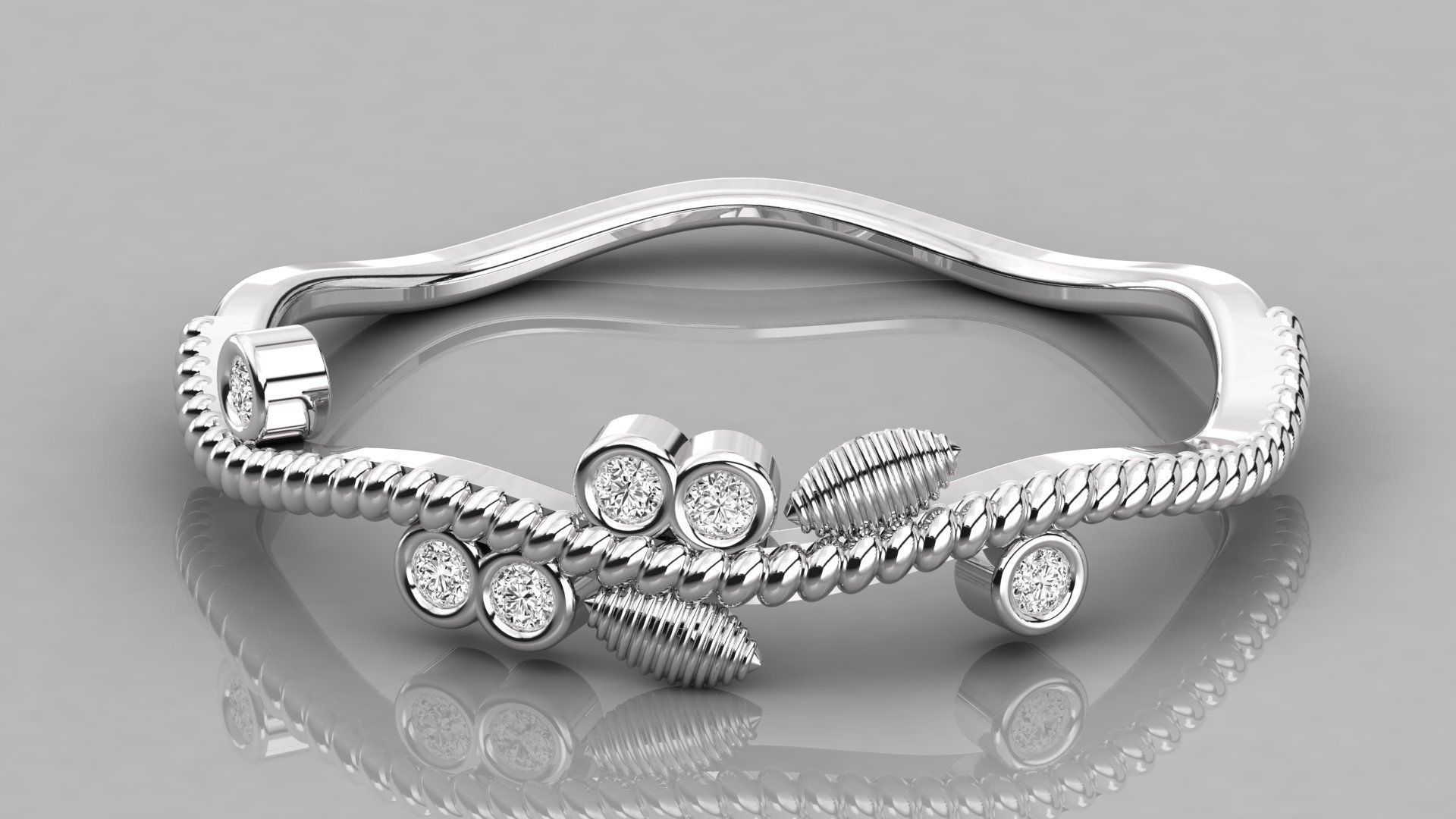 Women ring 3dm stl render detail 3D print model_7