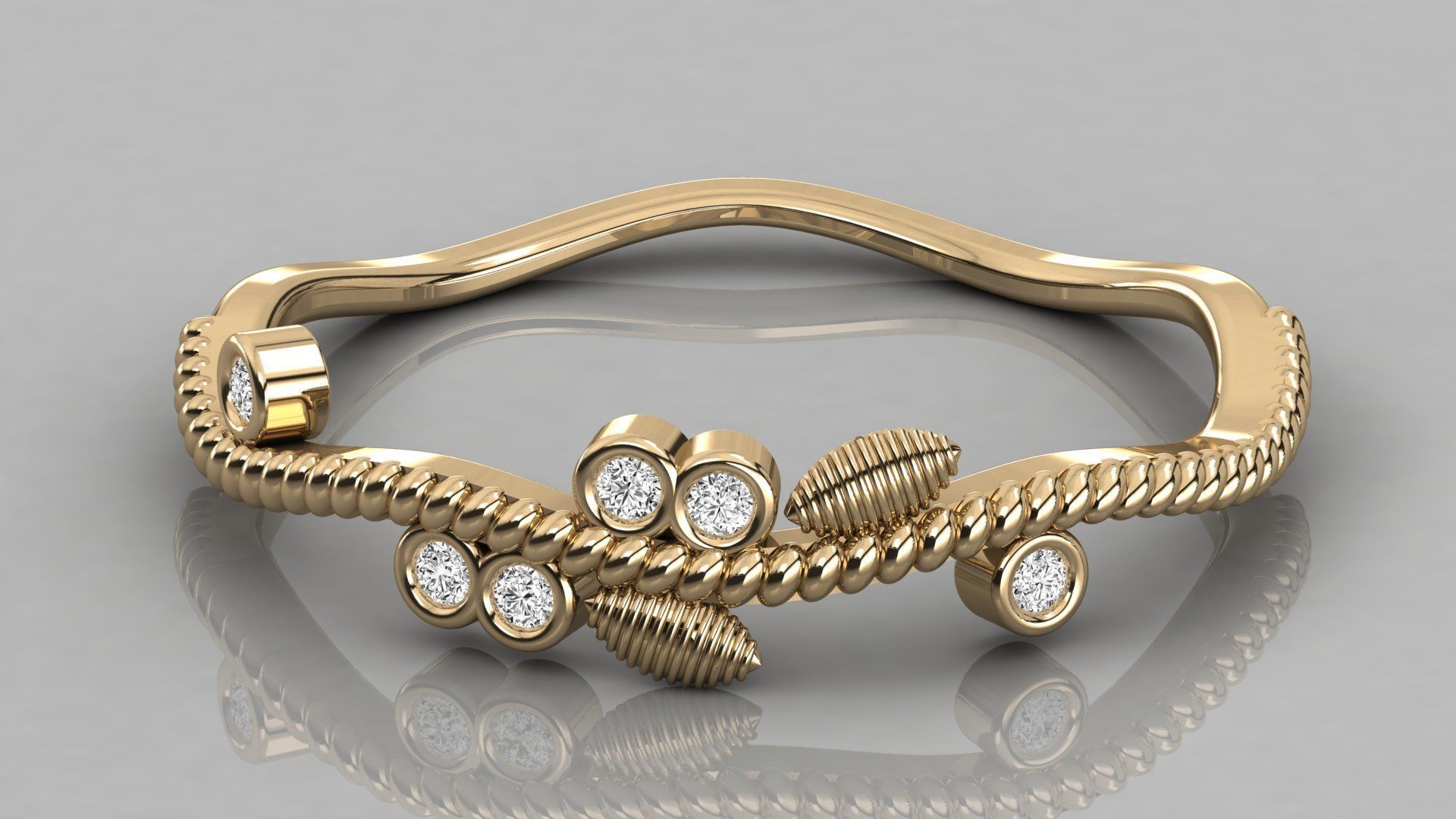 Women ring 3dm stl render detail 3D print model_8