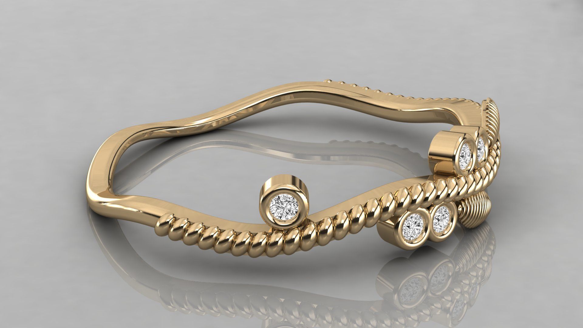 Women ring 3dm stl render detail 3D print model_6