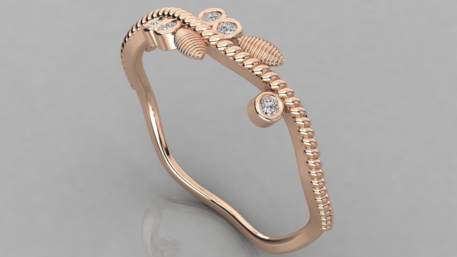 Women ring 3dm stl render detail 3D print model_1