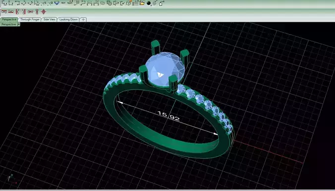 Engagement Ring Basket Half Eternity