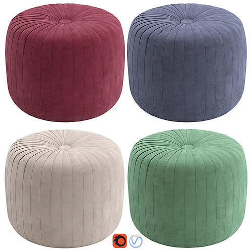 Pouf Prague Unterzo 3D model