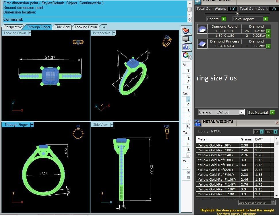 Women solitaire ring 3dm stl render detail 3D print model_10