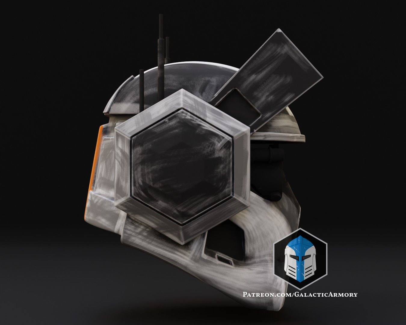 Bad Batch Tech Helmet 3D print model_3