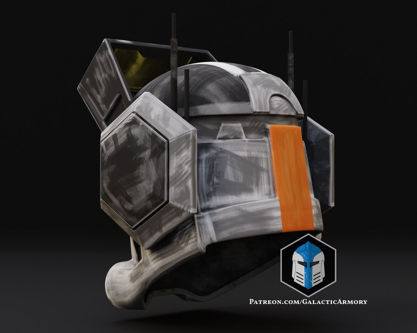 Bad Batch Tech Helmet 3D print model_6