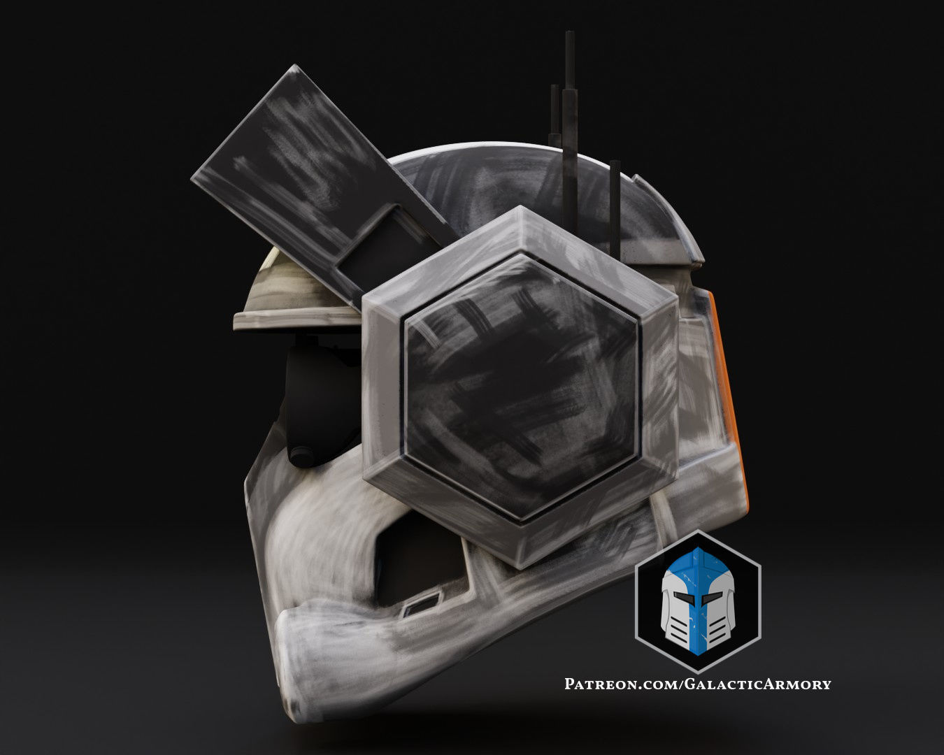 Bad Batch Tech Helmet 3D print model_7
