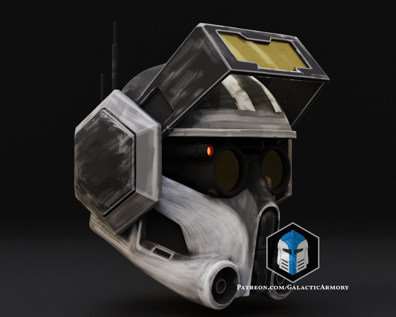 Bad Batch Tech Helmet 3D print model_2