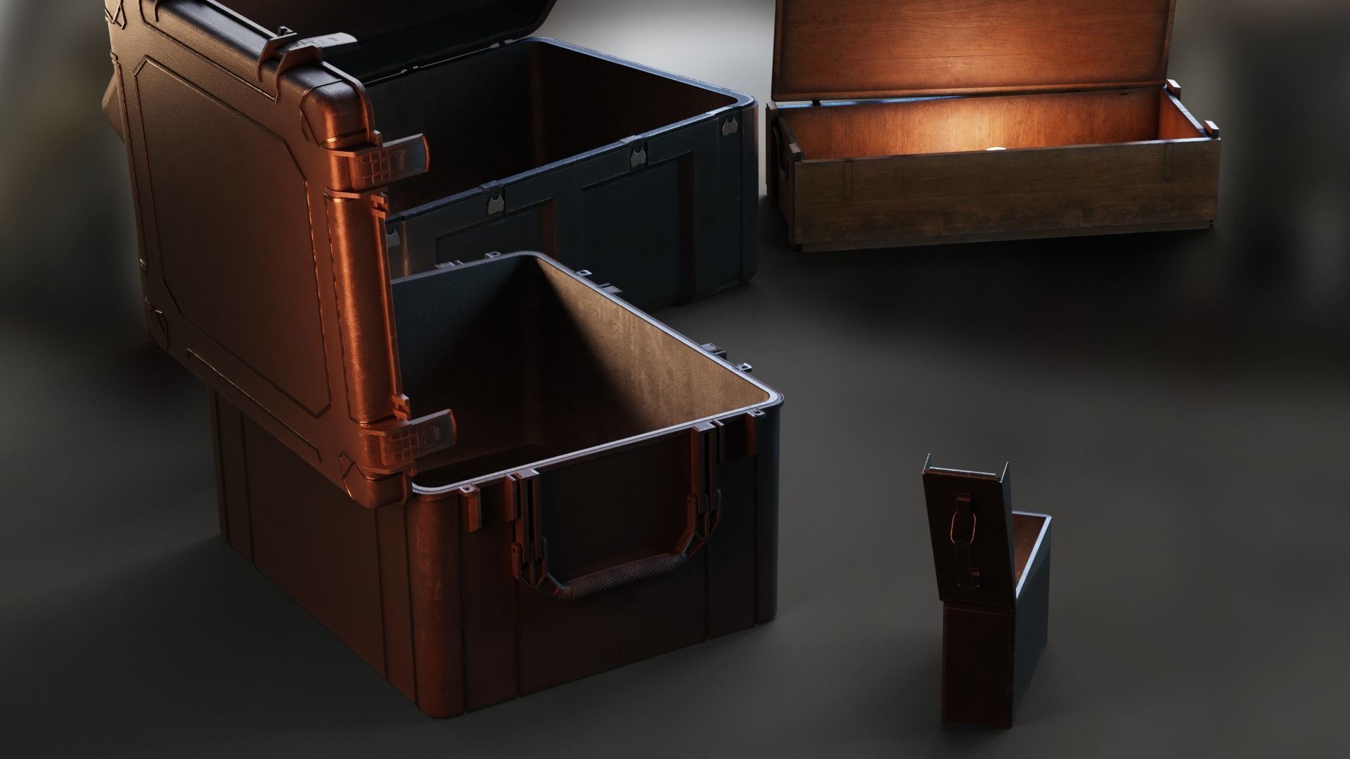 Military Crates Collection PBR Low-poly 3D model_8