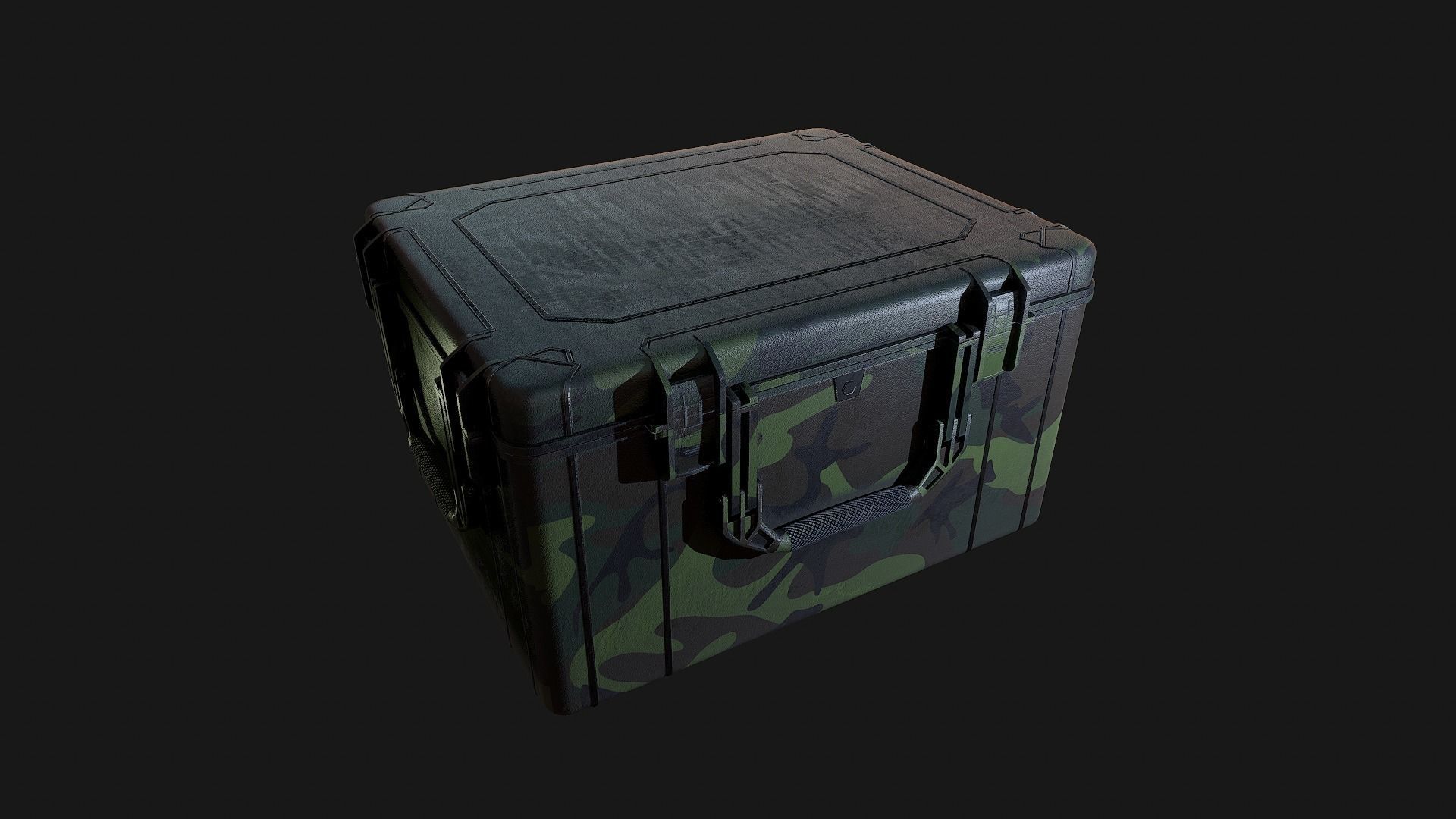 Military Crates Collection PBR Low-poly 3D model_25