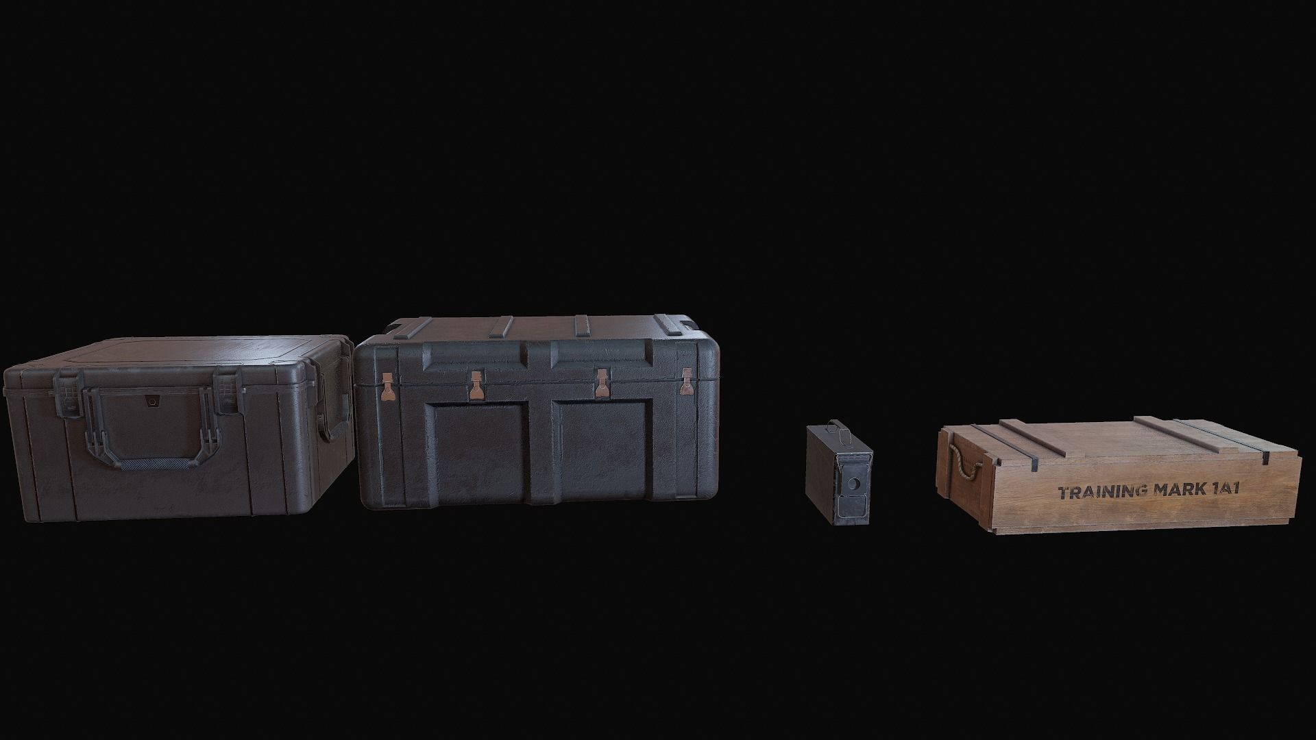Military Crates Collection PBR Low-poly 3D model_10
