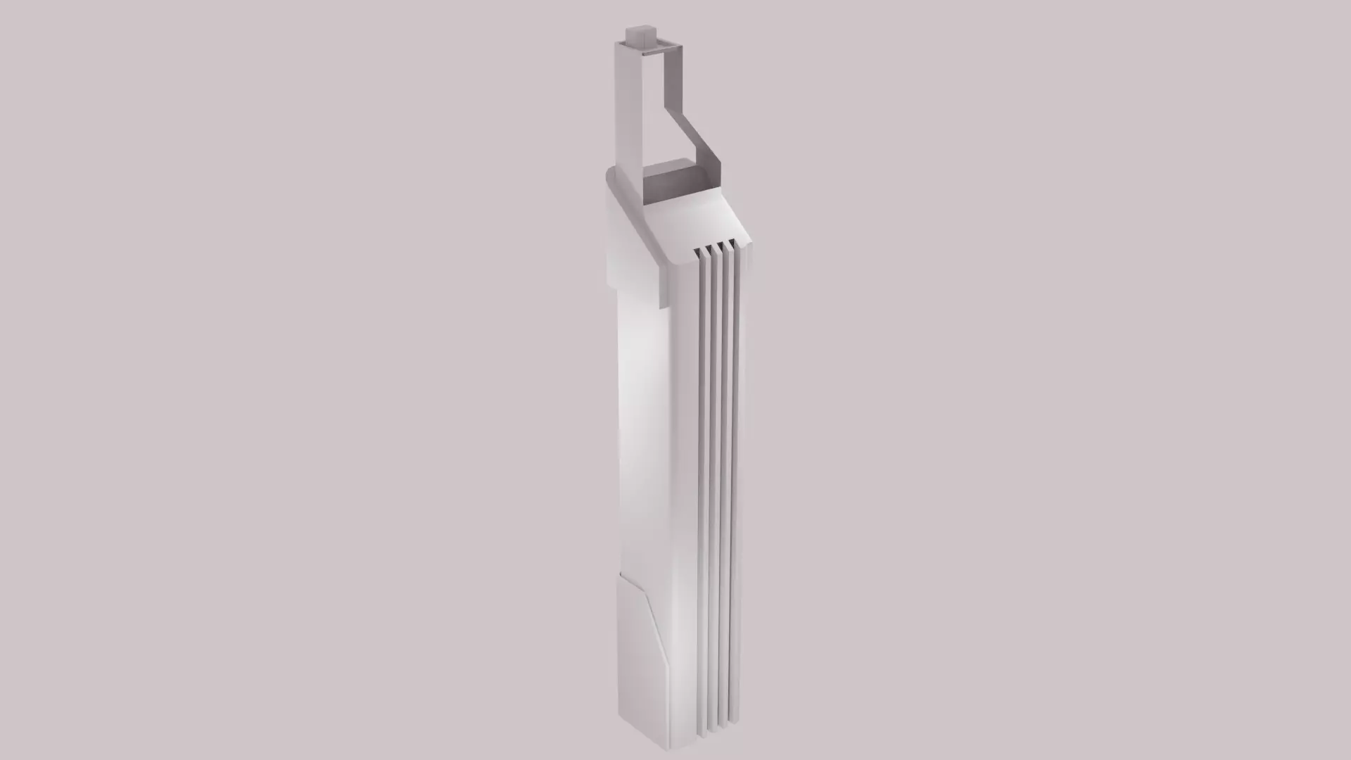 City Skyscraper - Futuristic Concept Low-poly 3D model_0