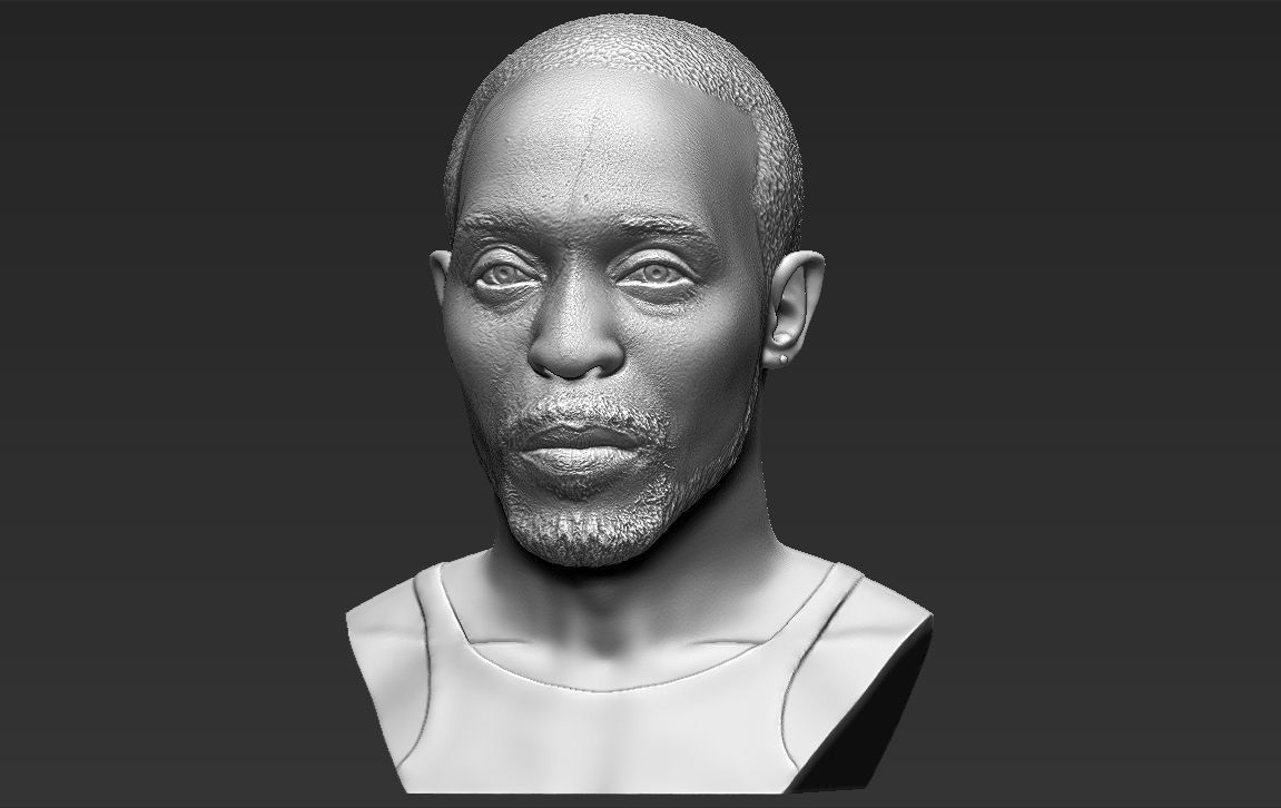 Omar Little from The Wire bust 3D printing ready stl obj formats 3D print model_6