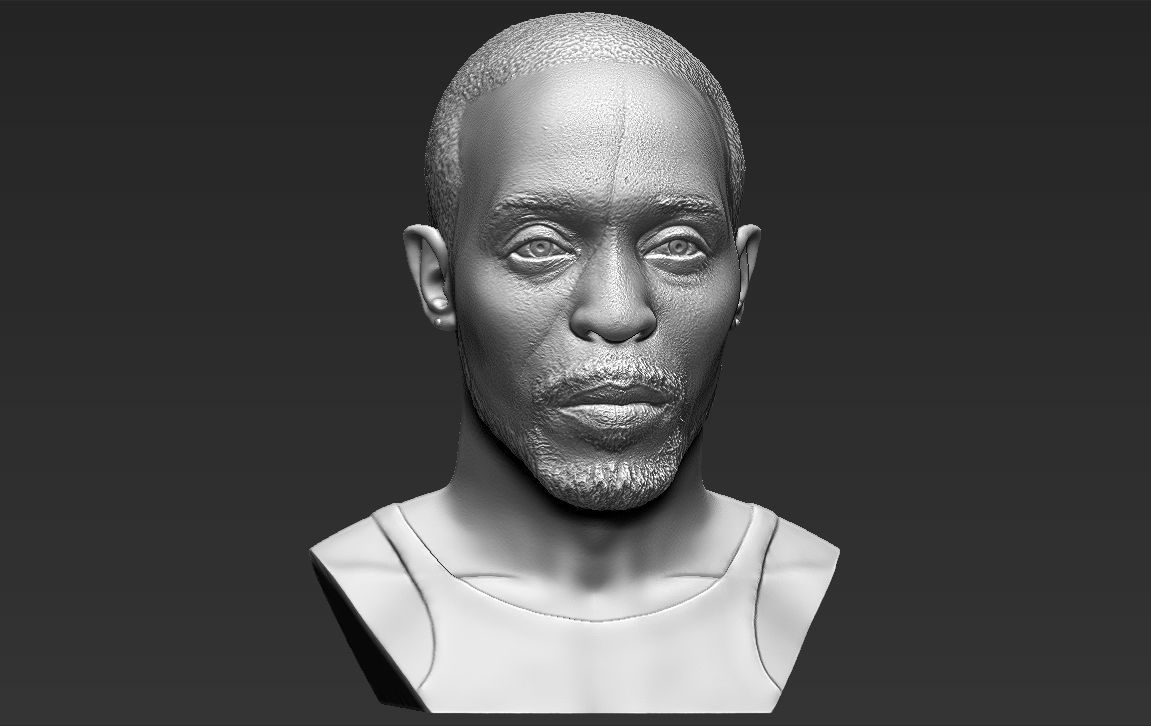 Omar Little from The Wire bust 3D printing ready stl obj formats 3D print model_16