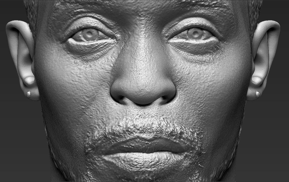 Omar Little from The Wire bust 3D printing ready stl obj formats 3D print model_20