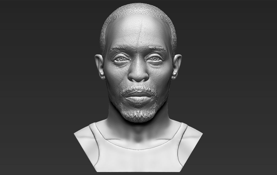 Omar Little from The Wire bust 3D printing ready stl obj formats 3D print model_5
