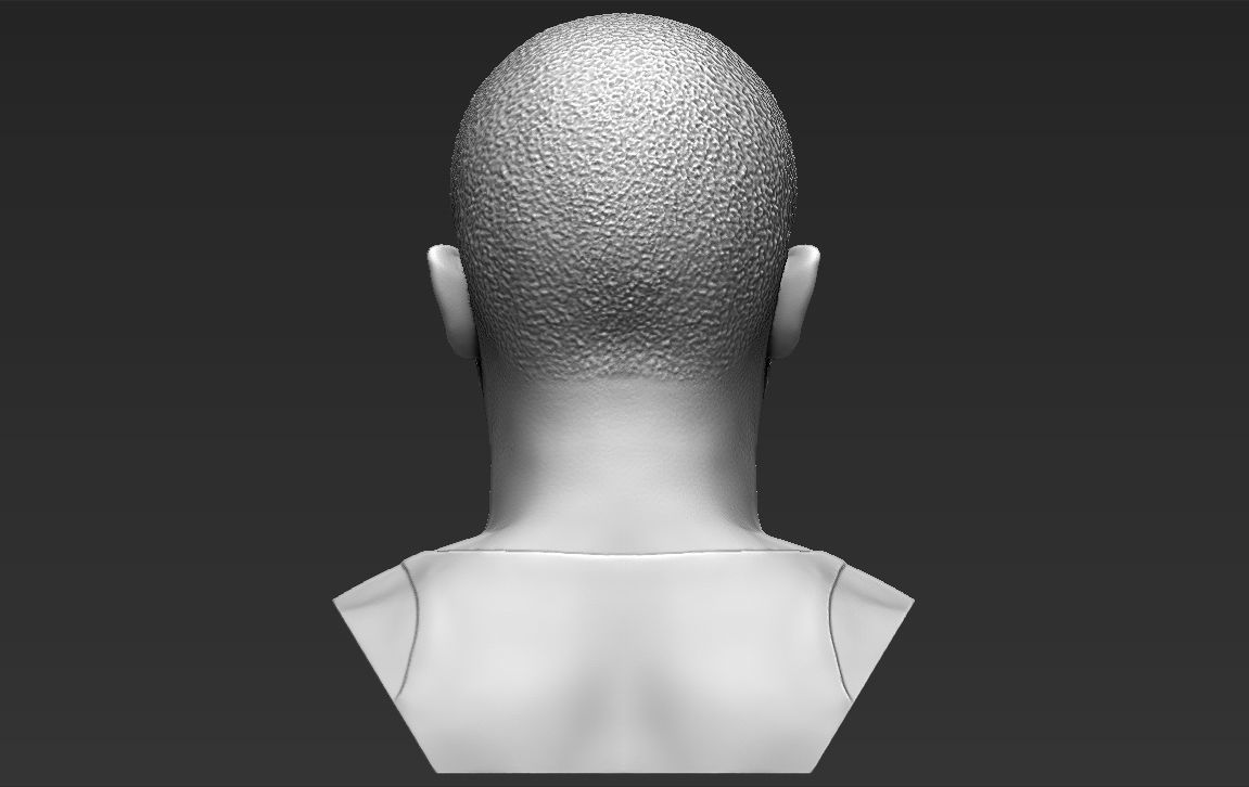 Omar Little from The Wire bust 3D printing ready stl obj formats 3D print model_11