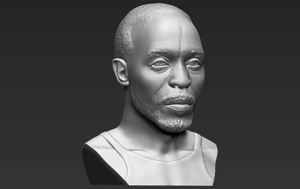 Omar Little from The Wire bust 3D printing ready stl obj formats 3D print model_15