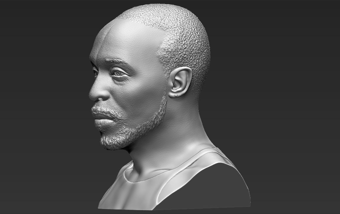 Omar Little from The Wire bust 3D printing ready stl obj formats 3D print model_8