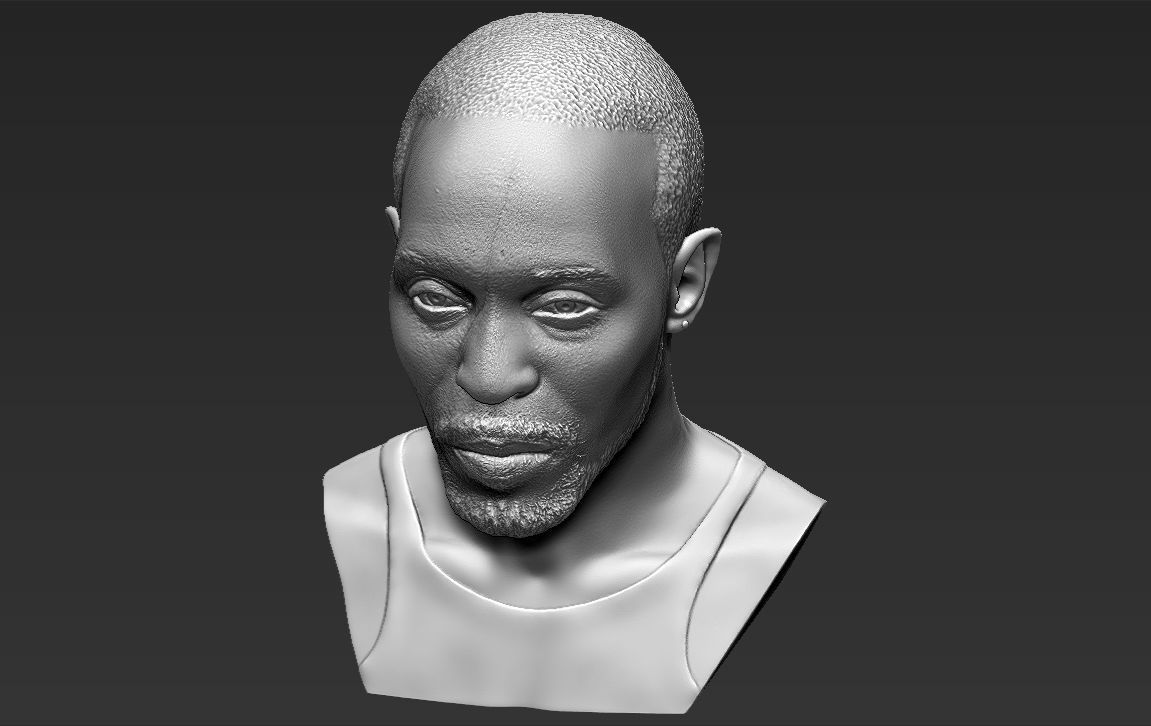 Omar Little from The Wire bust 3D printing ready stl obj formats 3D print model_18