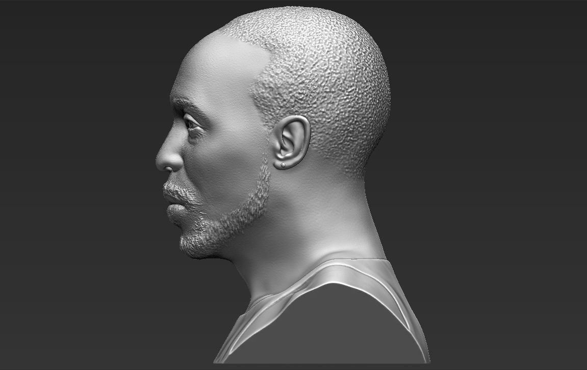 Omar Little from The Wire bust 3D printing ready stl obj formats 3D print model_9