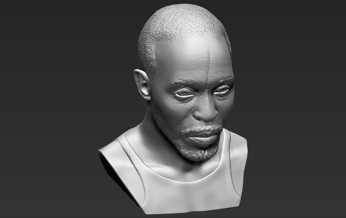 Omar Little from The Wire bust 3D printing ready stl obj formats 3D print model_17