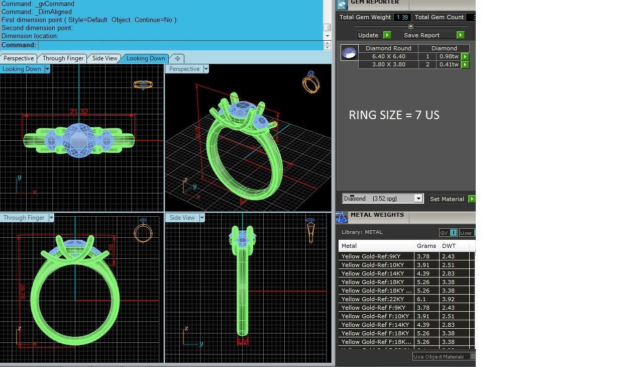 Women solitaire ring 3dm stl render detail  3D print model_10