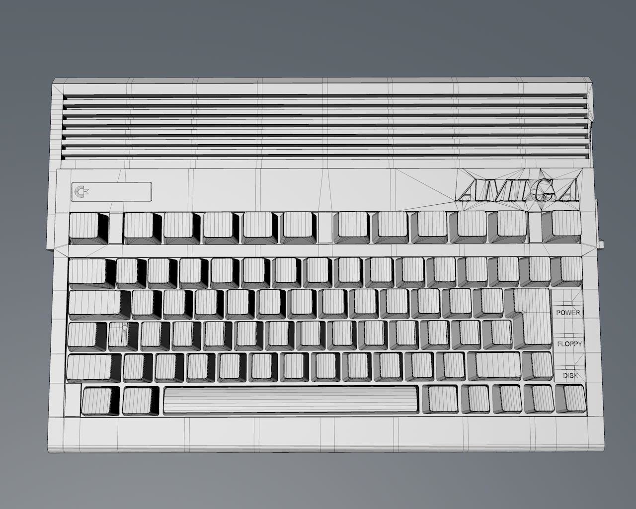 Amiga 600 3D model_9