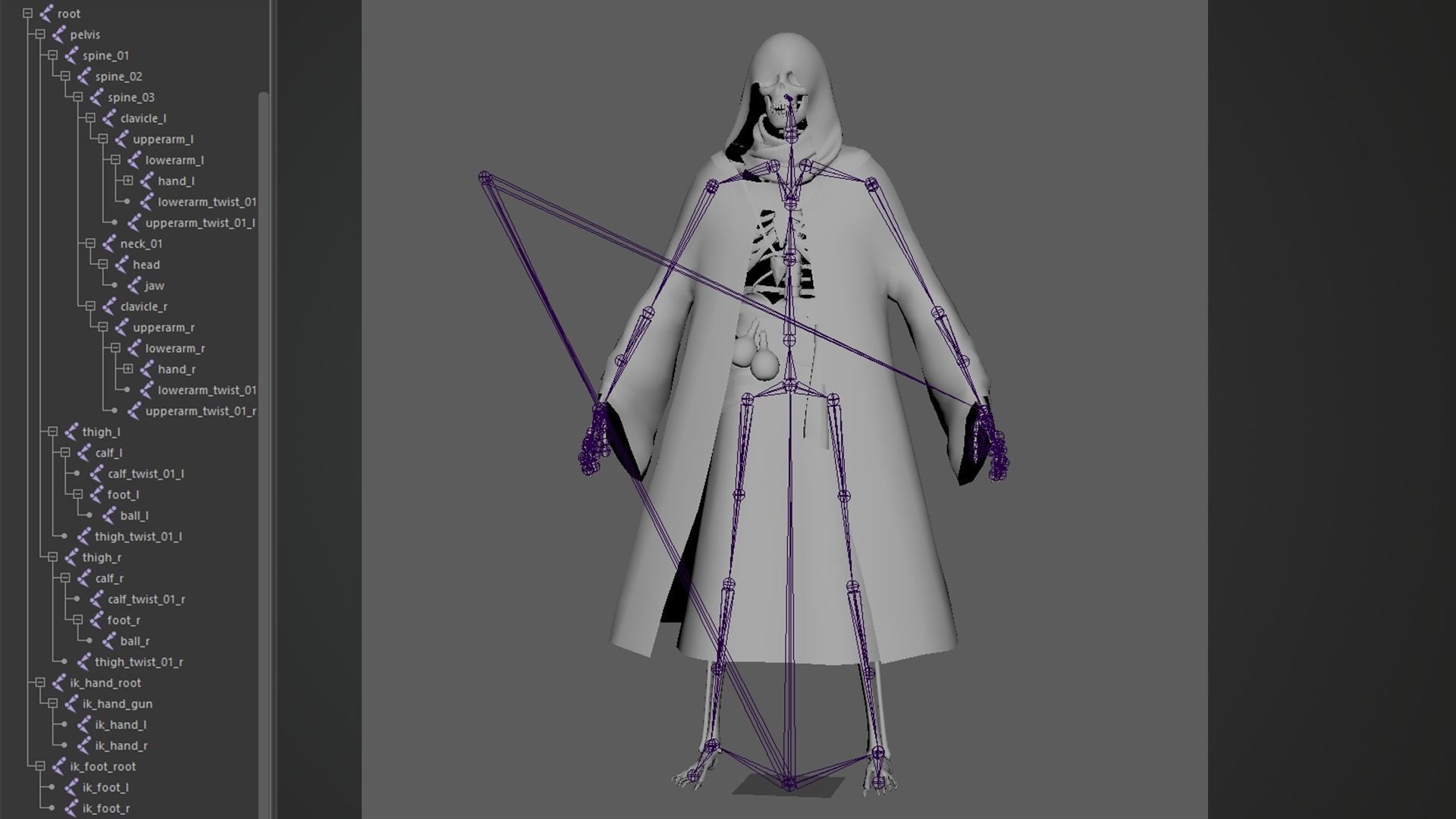 Skeleton Mage - Game Ready Low-poly 3D model_17