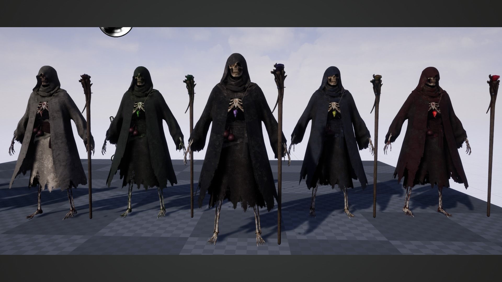 Skeleton Mage - Game Ready Low-poly 3D model_18
