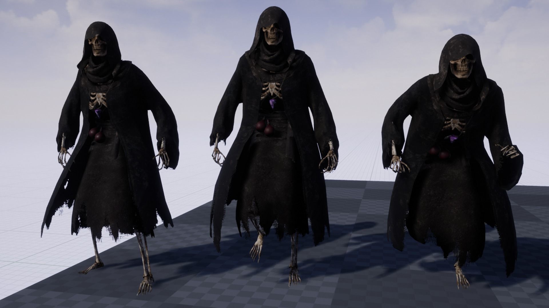 Skeleton Mage - Game Ready Low-poly 3D model_19