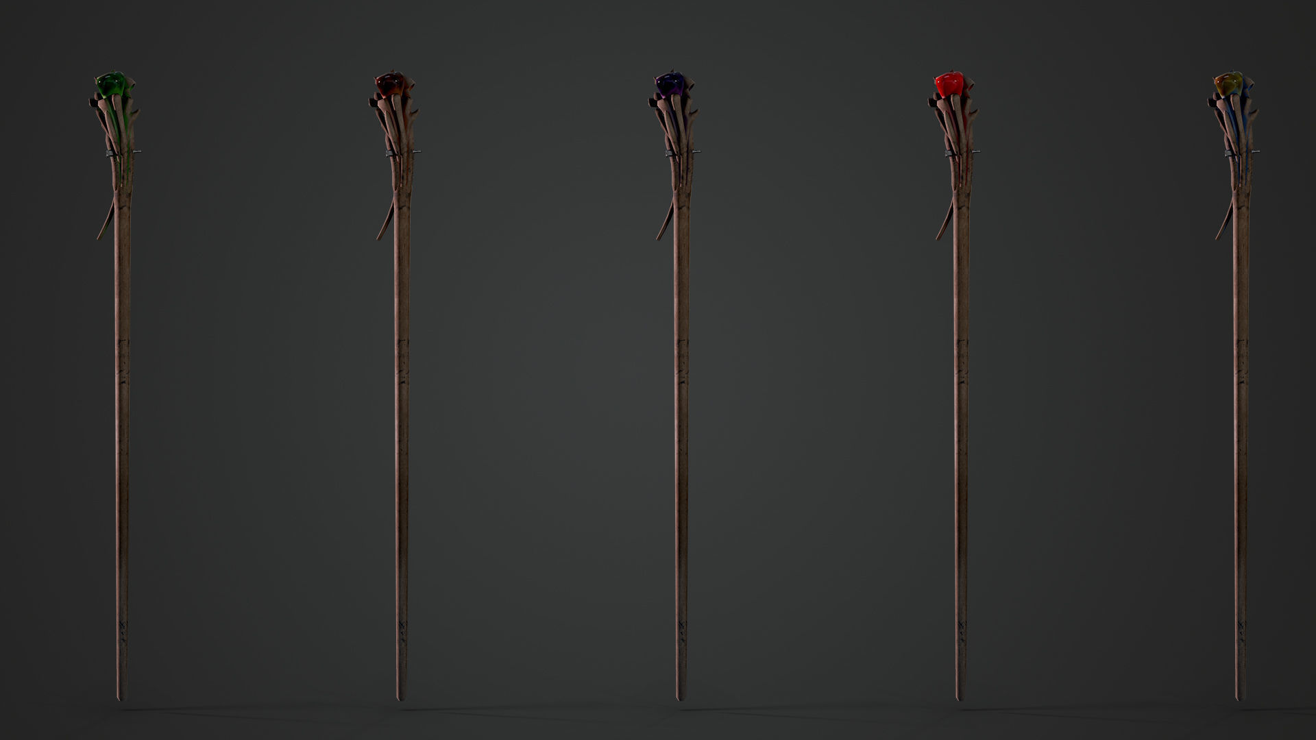 Skeleton Mage - Game Ready Low-poly 3D model_5