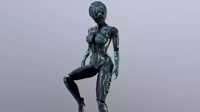 SciFi Arlin Low-poly 3D model