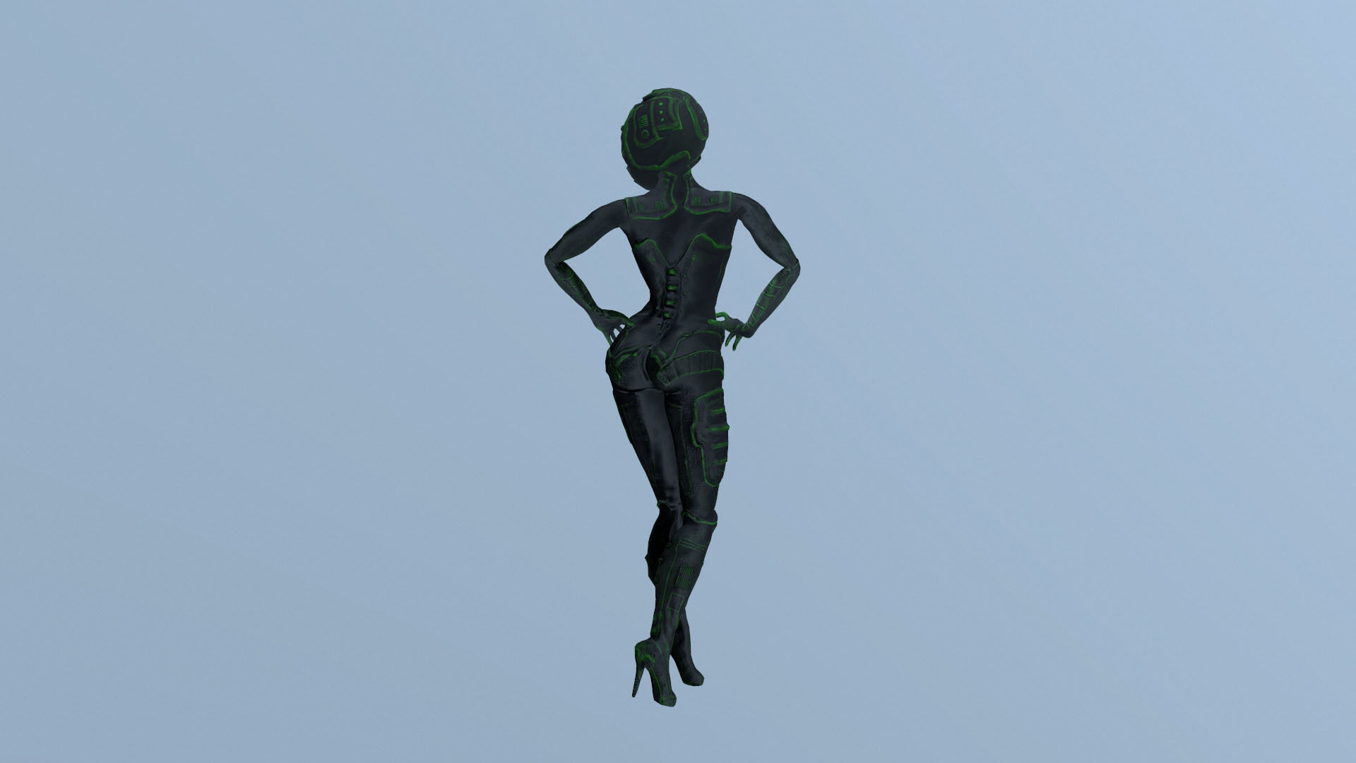 SciFi Arlin Low-poly 3D model_6