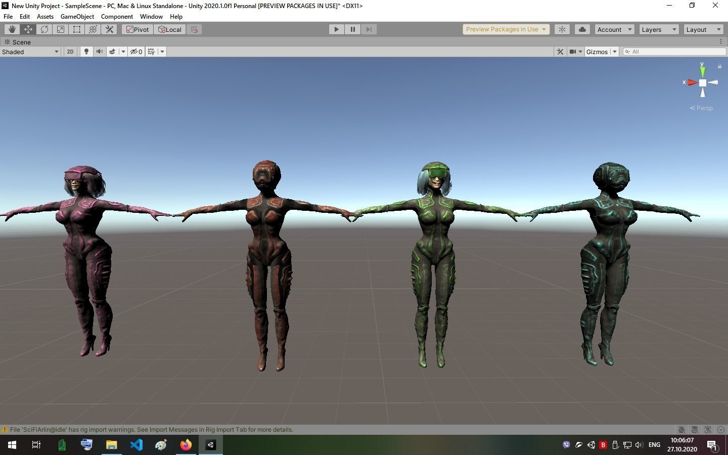 SciFi Arlin Low-poly 3D model_11