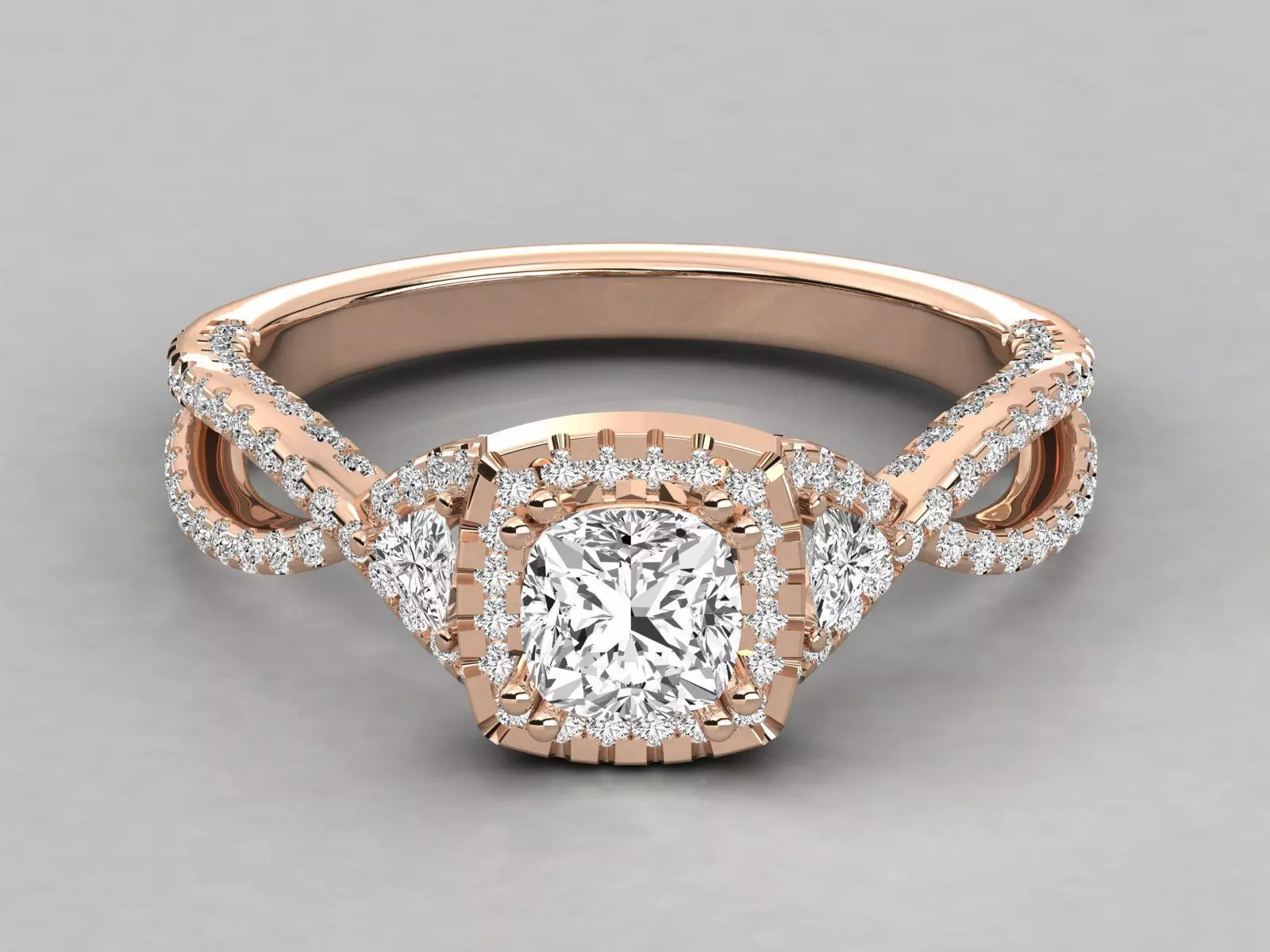 Women solitaire ring 3dm stl render detail 3D print model