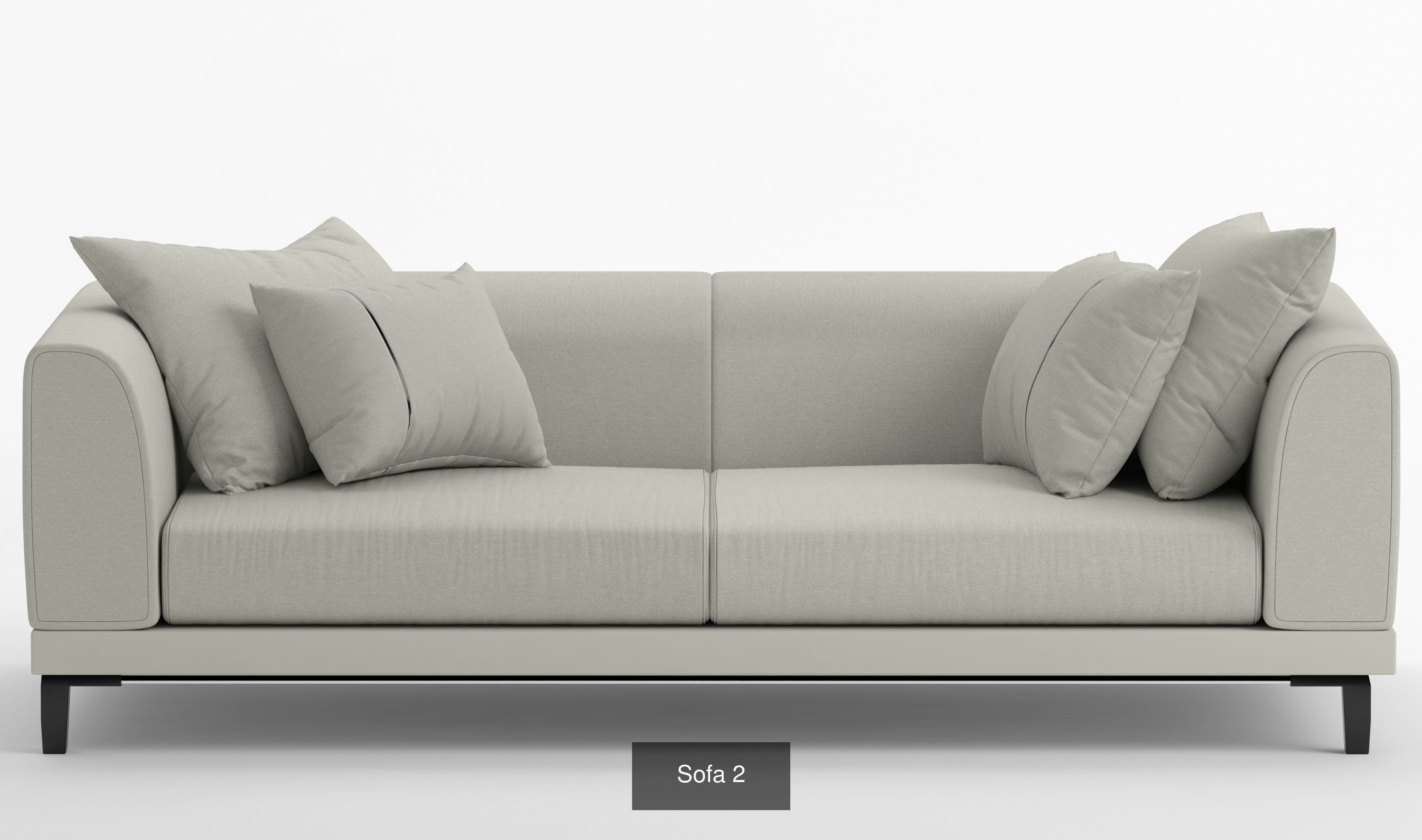 Sofas sofa with pillows 3D Model Collection_2