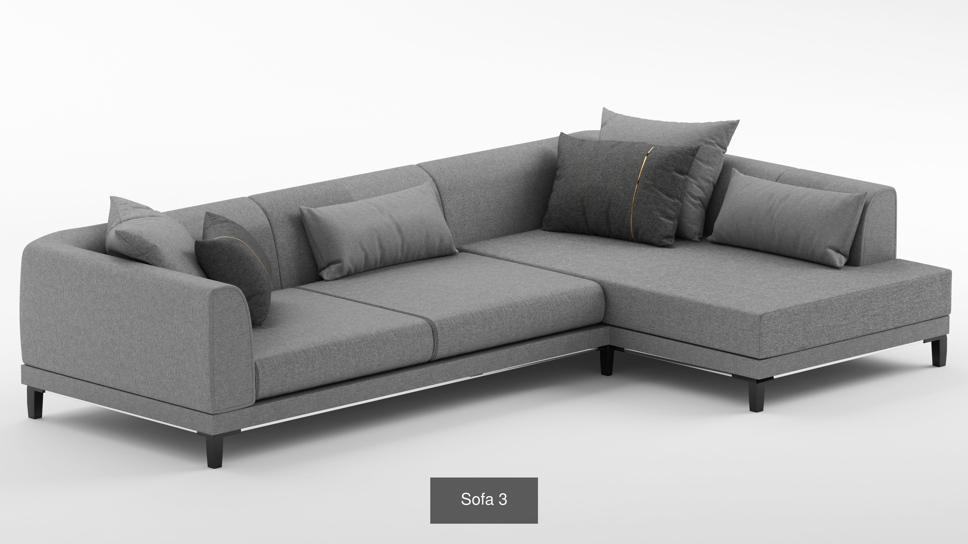 Sofas sofa with pillows 3D Model Collection_3