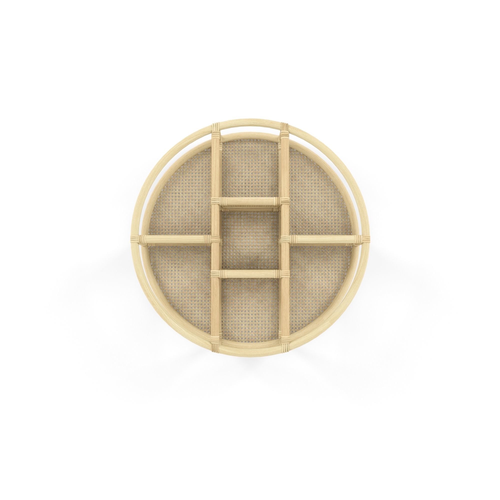 Latitude Wall Shelf Natural 3D model_1