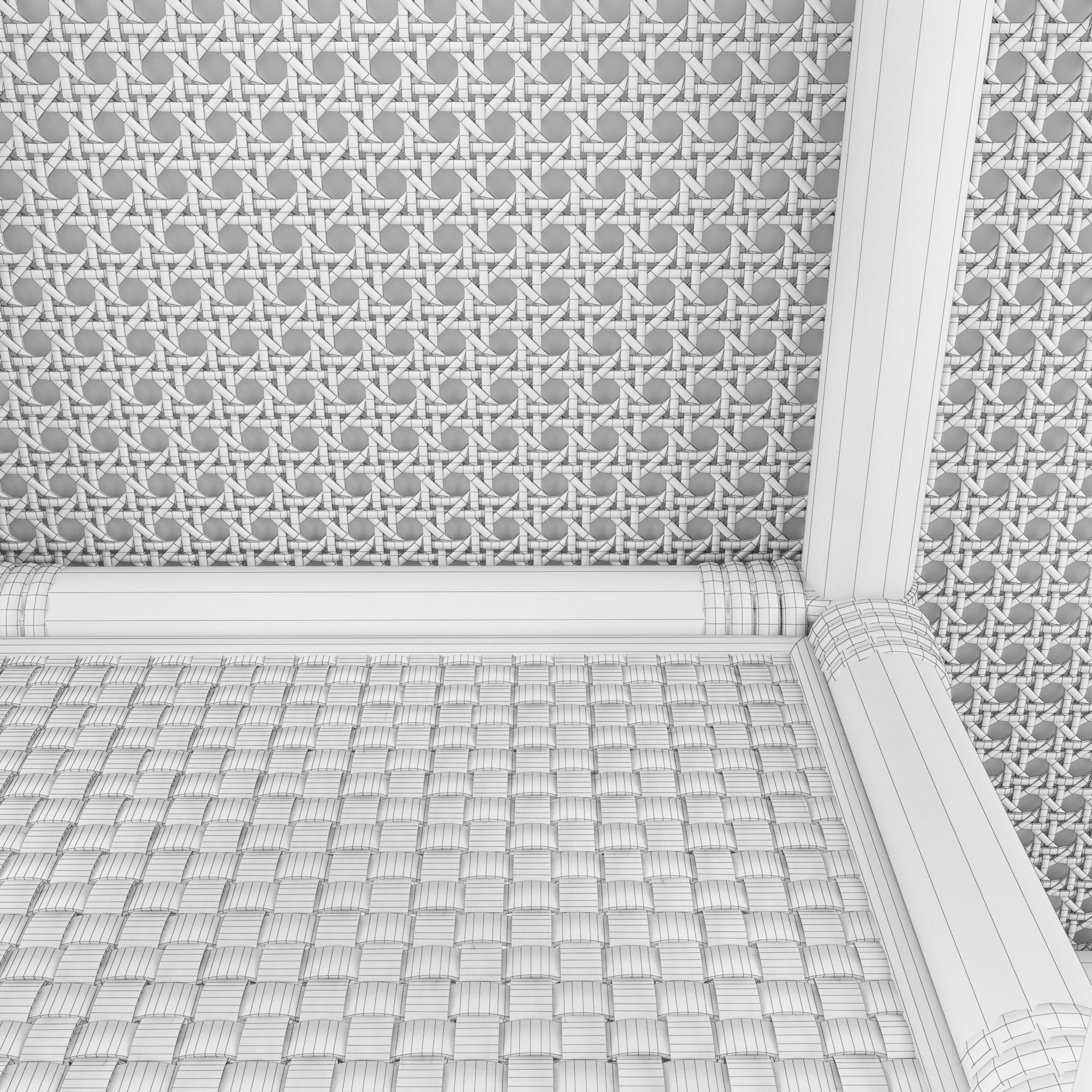 Latitude Wall Shelf Natural 3D model_5