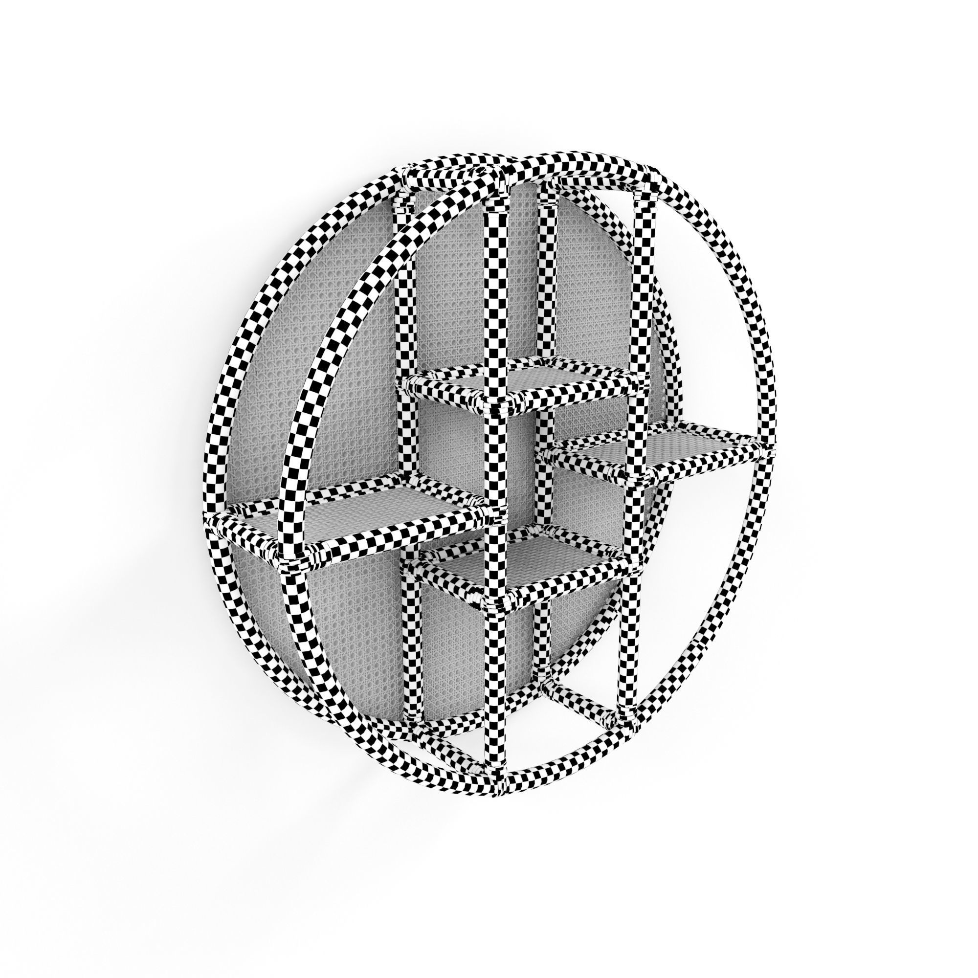 Latitude Wall Shelf Natural 3D model_3