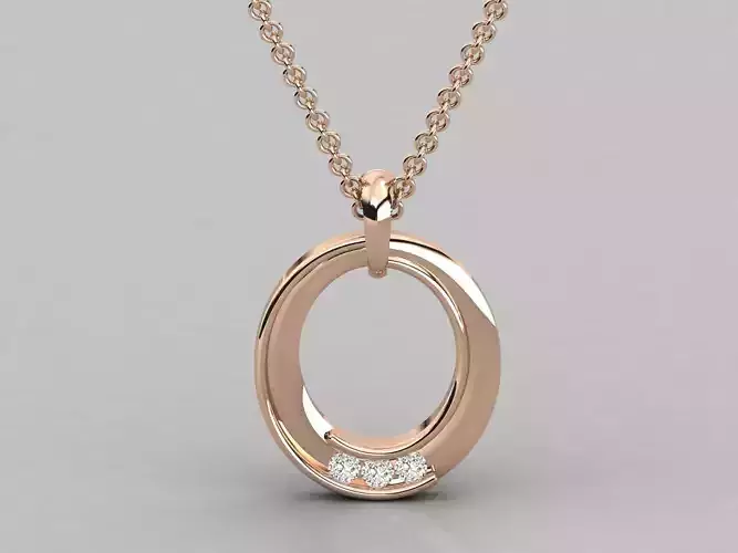 Women pendant 3dm stl render detail 3D print model