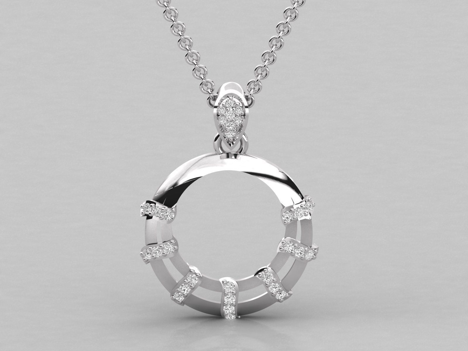 Women pendant 3dm stl render detail 3D print model_6