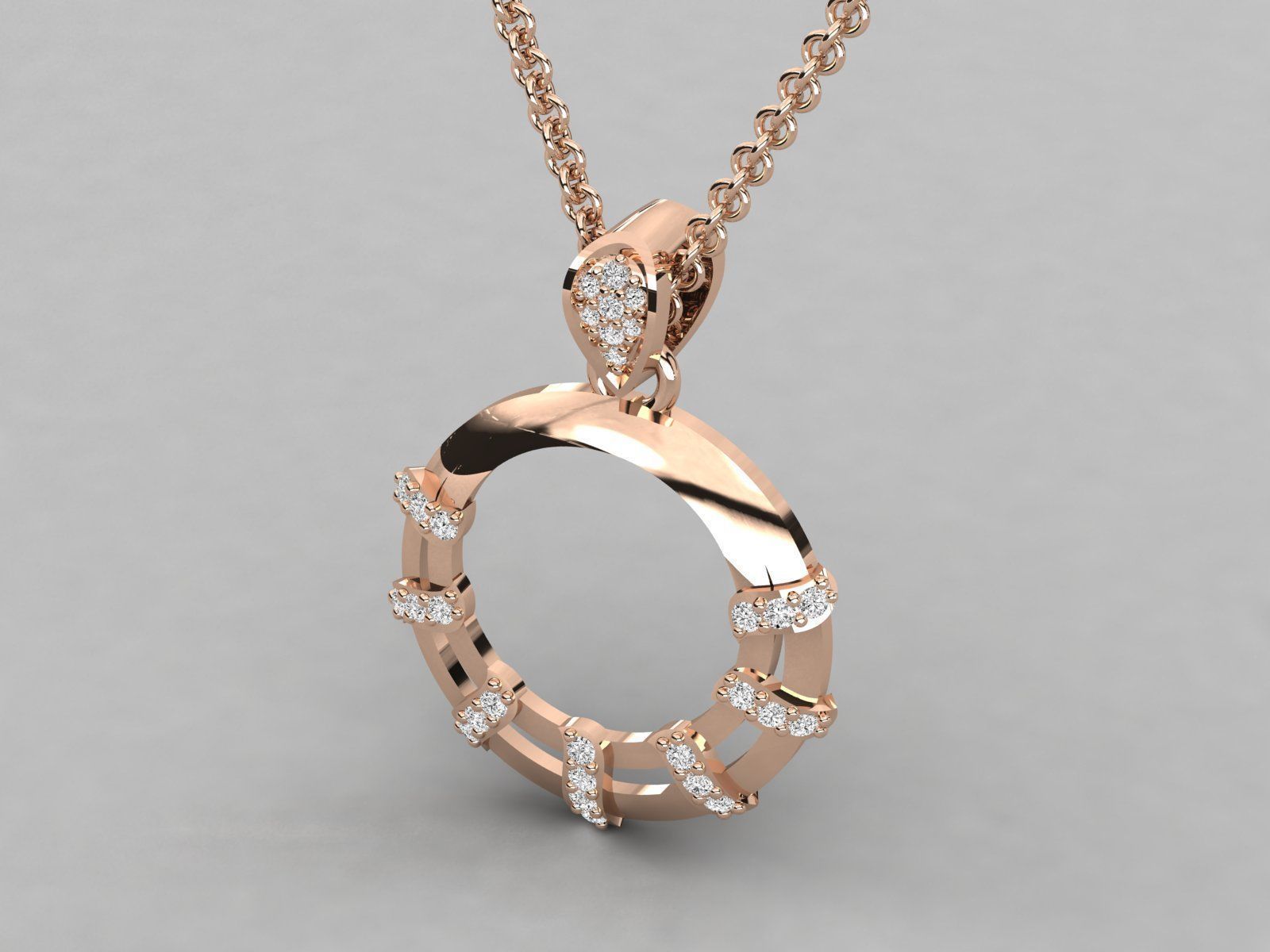 Women pendant 3dm stl render detail 3D print model_1