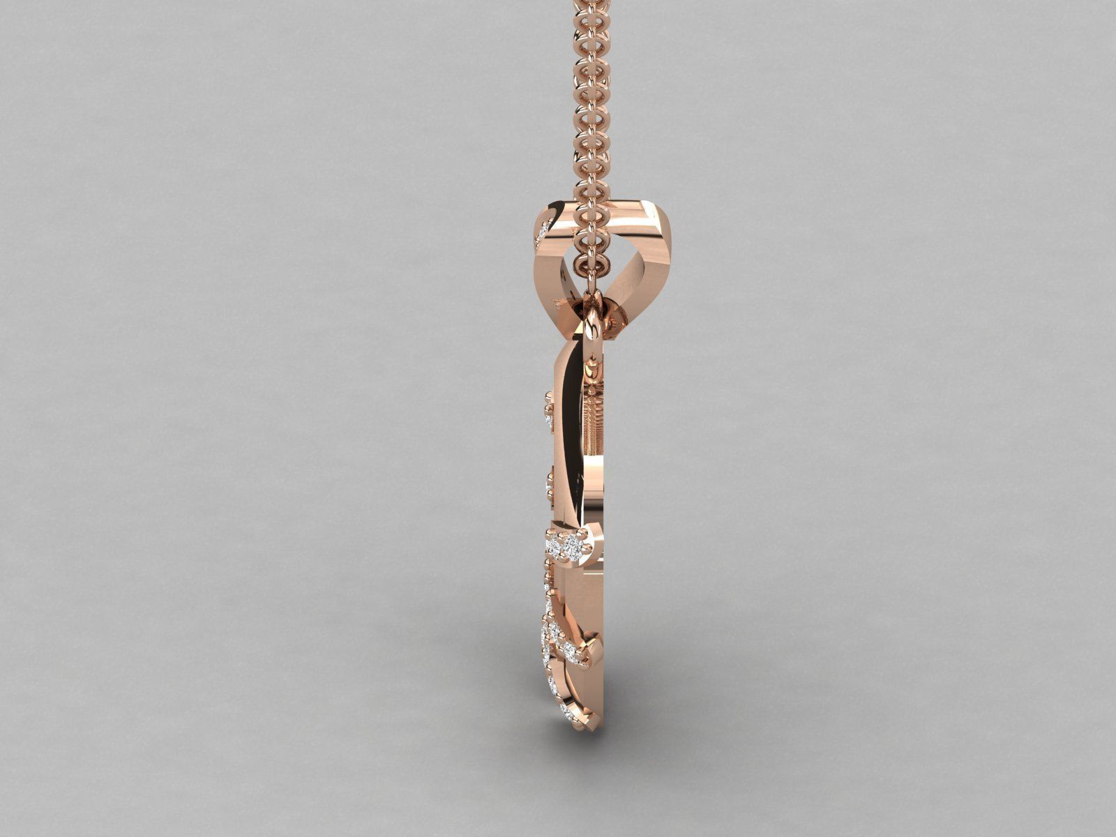 Women pendant 3dm stl render detail 3D print model_2